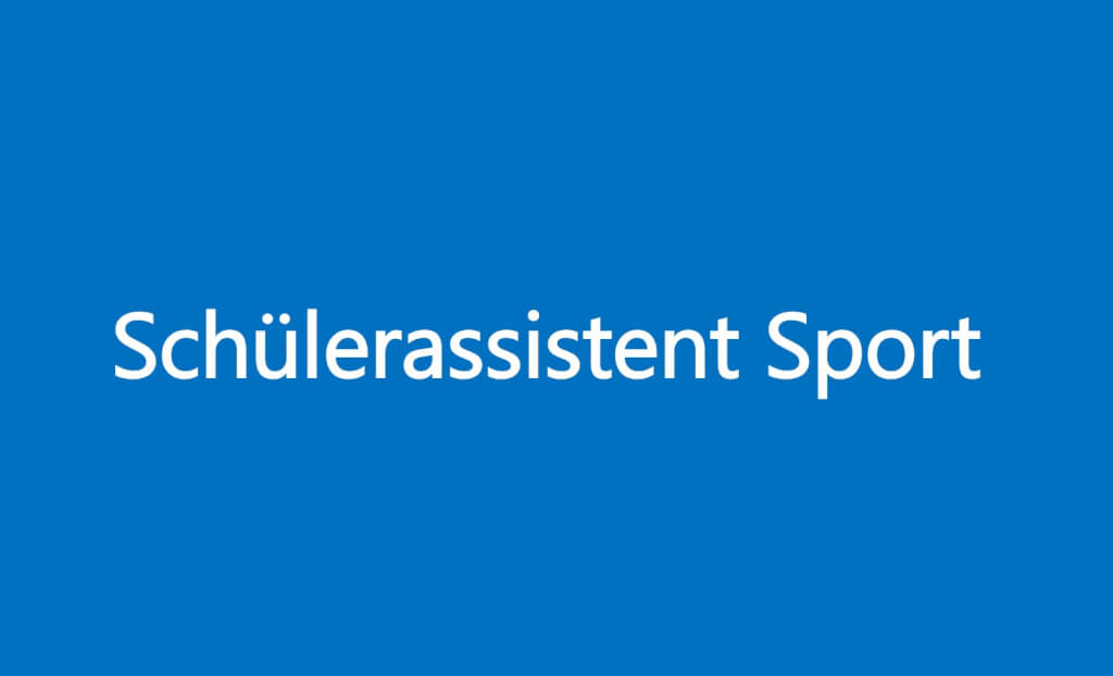 Schuelerassistent Sport