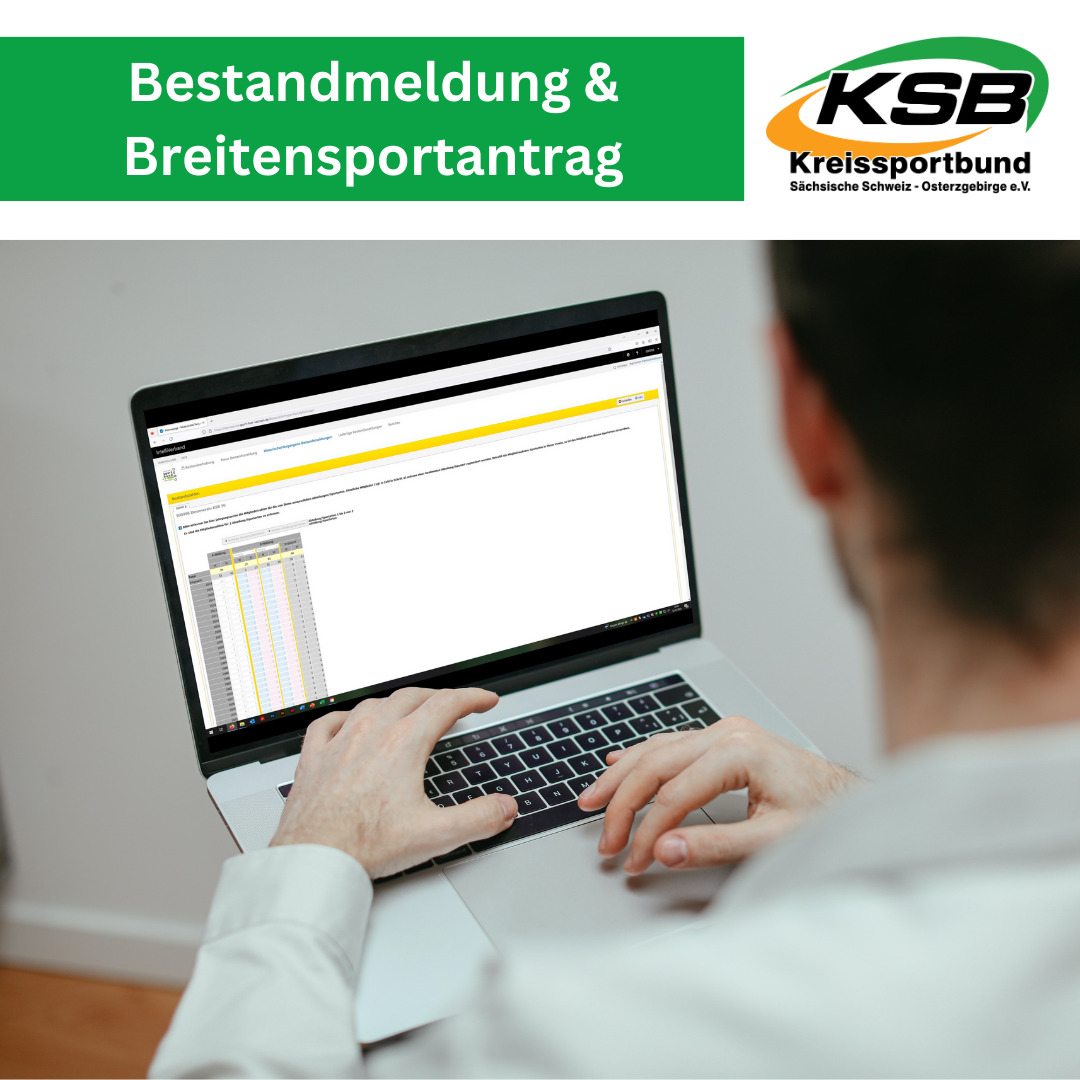 Bestandmeldung & Breitensportantrag