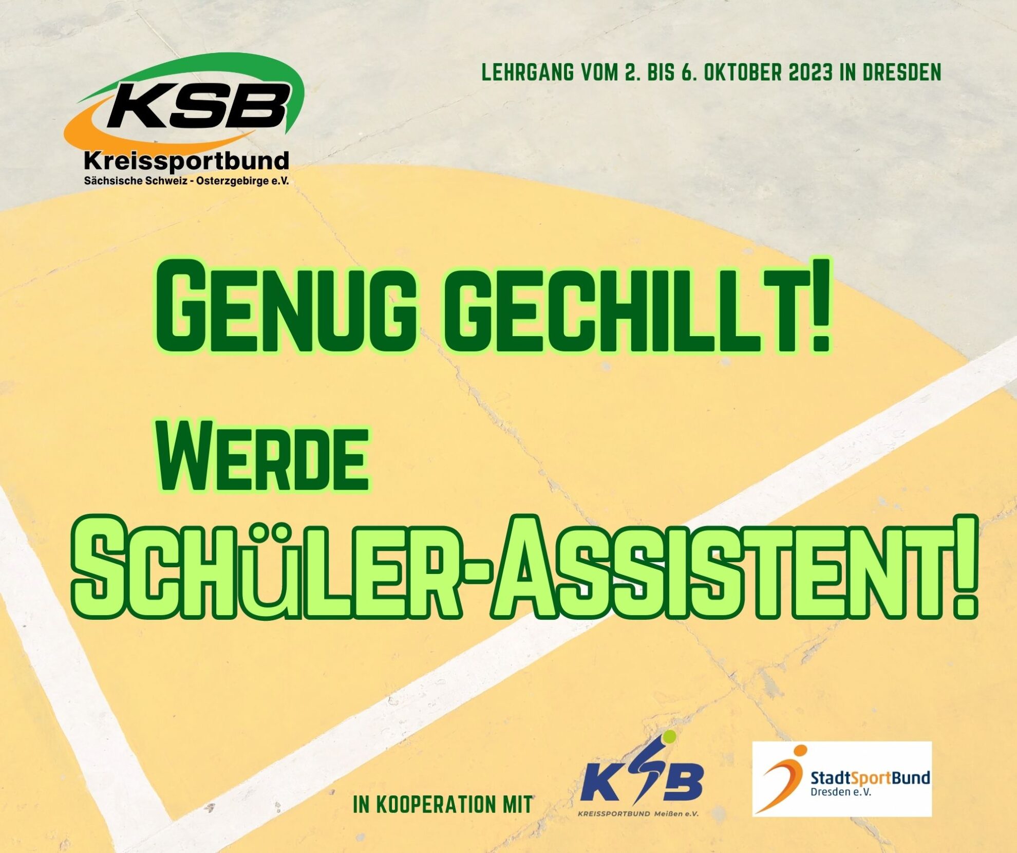 Genug gechillt! Werde Schüler-Assistent