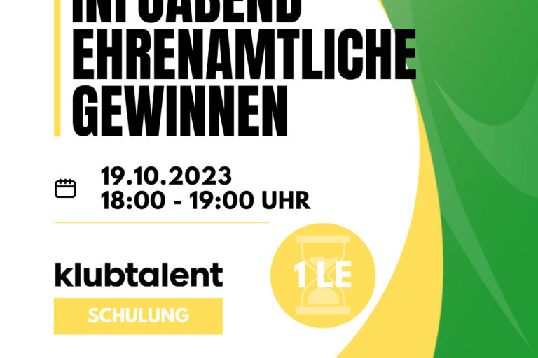 KlubtalentEHRENAMTLICHE