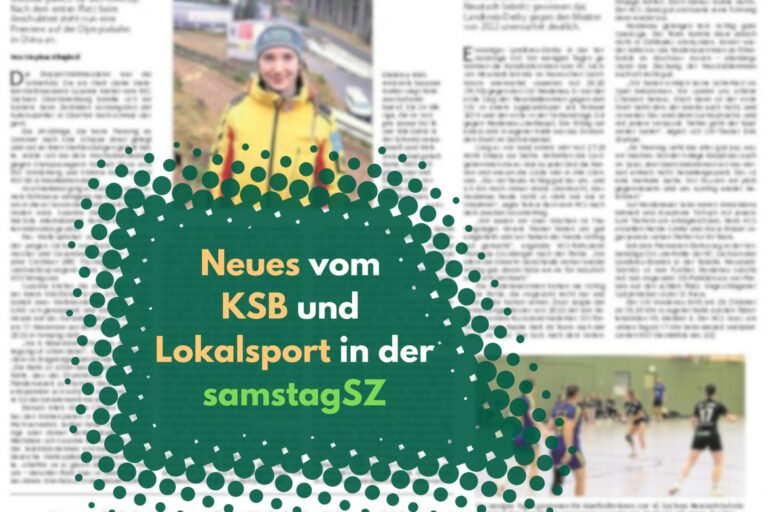 Neues vom KSB und Lokalsport in der samstagSZ