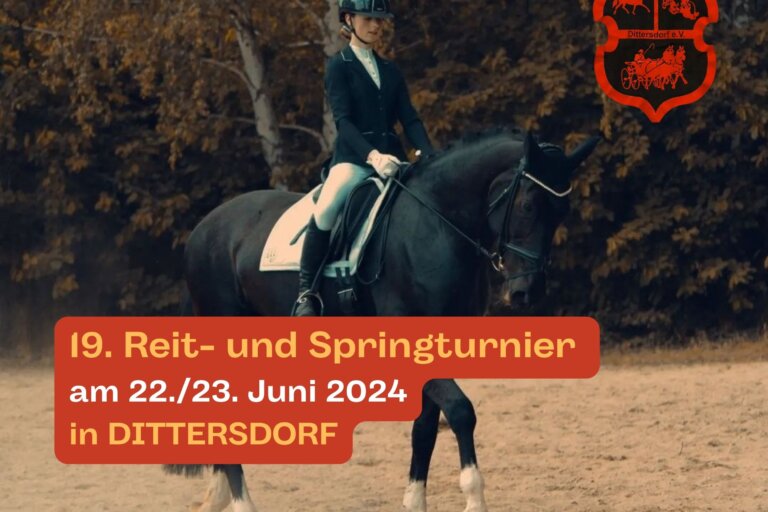 19. Reit- und Springturnier in DITTERSDORF