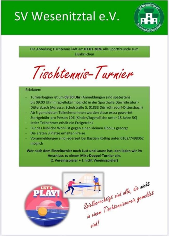 SVW Tischtennis