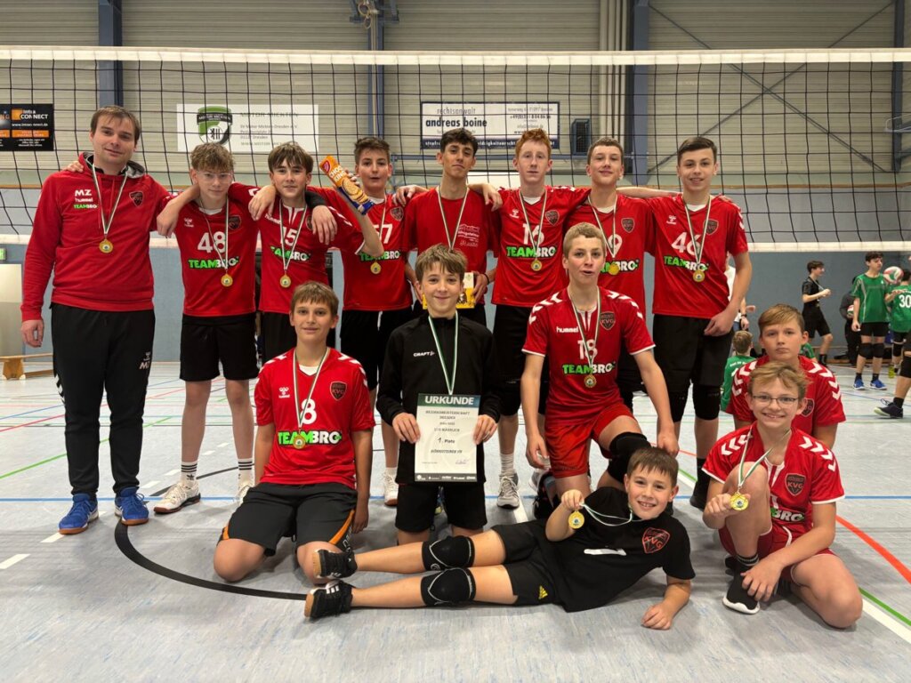 U16-Volleyballteam männlich